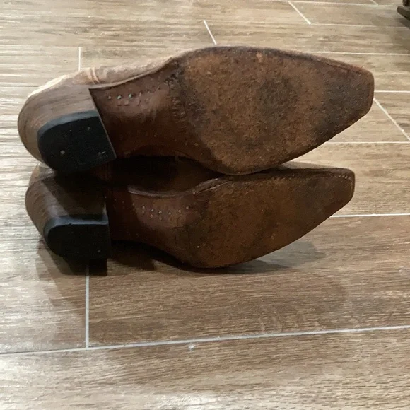 CORRAL Leather Embroider Cowgirl Western Boots sz 8.5 Coastal cowgirl - Picture 13 of 15